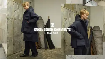 새상품 GU x ENGINEERED GARMENTS 패디드 쉘 후드티 L
