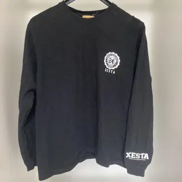 XESTA 블랙 롱 슬리브 T셔츠 M 사이즈