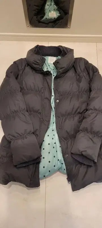 다운 코트 그레이