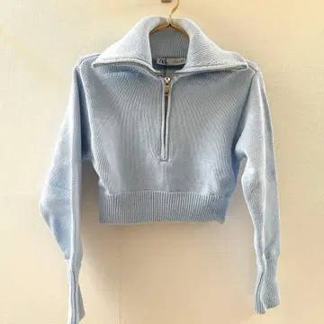 ZARA 자라 니트 자라 니트 하프 지퍼 새상품 택 포함
