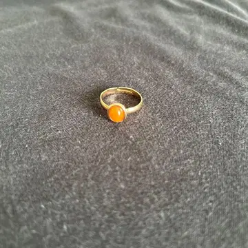 오렌지 스톤 심플 반지 13호