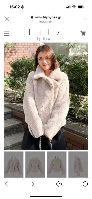 lily 멜로우 플러피 자켓 베이지 hyeon