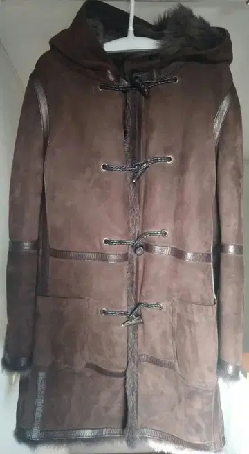 트루사르디 TRUSSARDI 스웨이드 더플 코트 무스탕 코트