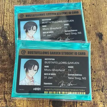 바스타페 모즈 학생증 아크릴 카드 2점