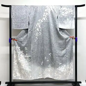 호몬기 금채 다다키 염색 꽃 무늬 당화 탁한 파스텔 기모노 043k d