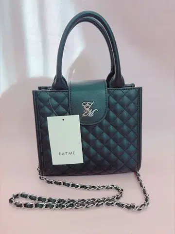 EATME (이토미) E/M 퀼팅 백 (블랙)