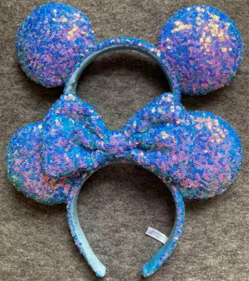 디즈니 머리띠 스팽글 오로라 스카이블루 핑크 파랑 묶음 판매