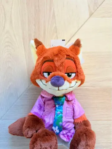 디즈니 주토피아 닉 펜 케이스 포지 봉제 인형 케이스