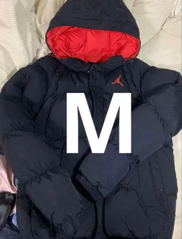Jordan 다운 자켓 M 블랙/레드
