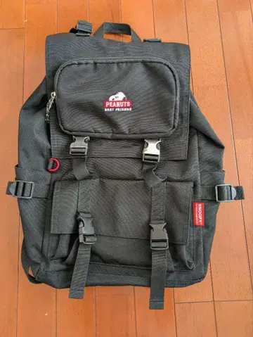 PEANUTS 블랙 백팩