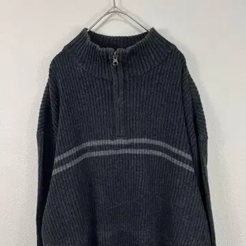 00s y2k aeropostale 하프 지퍼 니트 네오 빈티지