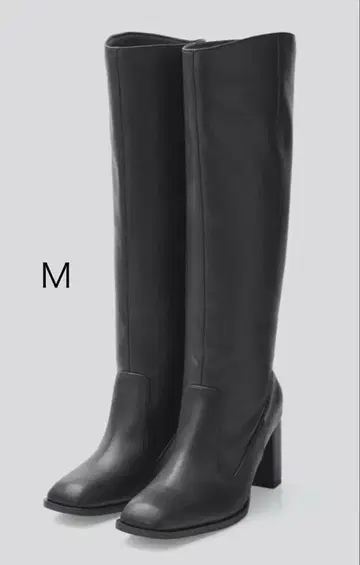 택 포함 새상품 GU 힐 롱 부츠 블랙