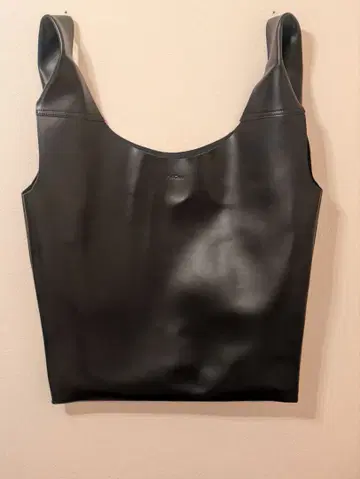 RafiCaro 블랙 가죽 토트백