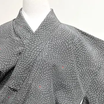 코몬 국화 국화 모음 크레이프 원단 멋쟁이 기모노 042k d