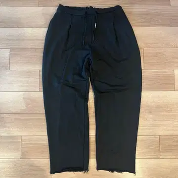 A PAPER KID 블랙 와이드 팬츠 맨투맨 빅 실루엣