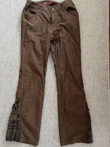 핑크하우스 브라운 플레어 팬츠 브라운 M