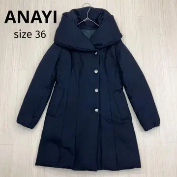 ANAYI 아나이 볼륨 컬러 다운 자켓 네이비 36