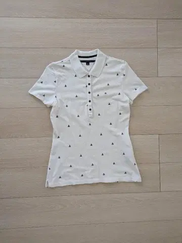 타미힐피거 반팔 피케 셔츠 보트 패턴