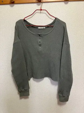 gelato pique 젤라또피케 긴팔 티셔츠 와플 카키 F