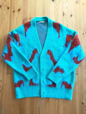 ZARA 터콰이즈 브라운 가디건