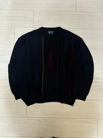 CLUBMATE 스트라이프 크루넥 니트