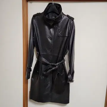 블랙 트렌치코트 벨트 포함