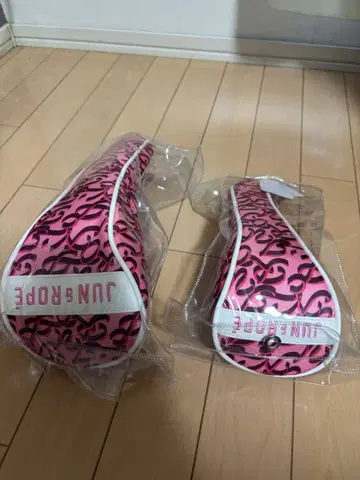 준앤로페 플라밍고 패턴 골프헤드커버 2개 세트