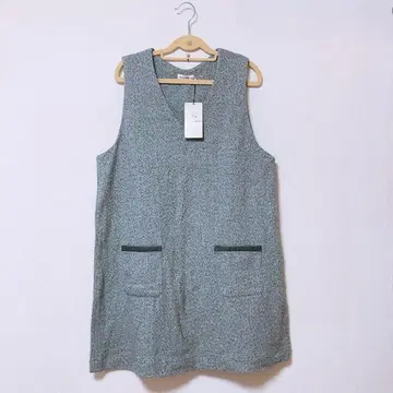 [ 미사용 새상품 ] DECOY MORE 베스트 슬리브리스 튜닉 원피스