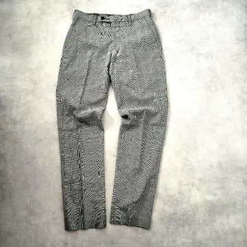 UNIQLO 그레이 슬랙스 글렌체크 얇은 소재