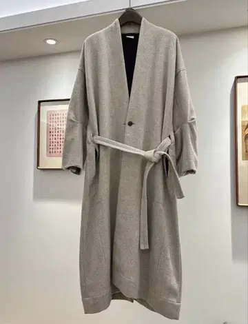 Jan Jn Van Essche 울 x 야크 혼방 코트