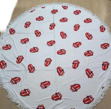 롤링 스톤즈 파일 원단 러그 담요 깔개 덮개