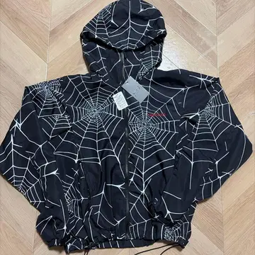 NoREMID 거미줄 패턴 나일론 자켓