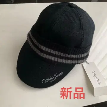 캘빈 클라인 스트라이프 니트 모자 택 포함 새상품