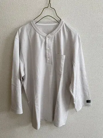 히가시오사카 섬유 연구소 헨리넥 7~8부 소매