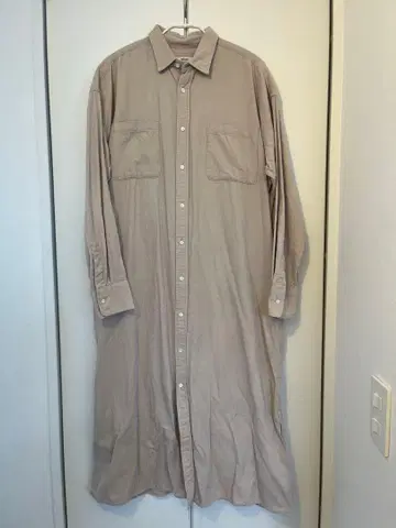 relame 그레이지 셔츠 원피스 긴팔