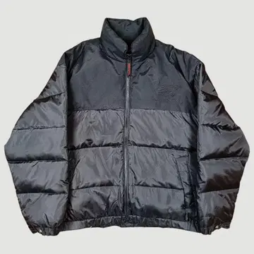 뉴발란스 짧은 기장 다운 자켓 블랙 L 사이즈