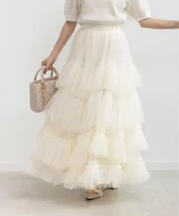 RANDA 플리츠 캉캉 스커트