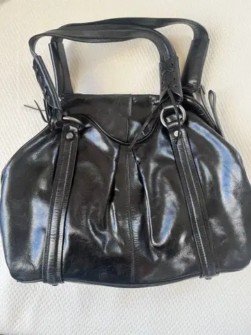 프란체스코 비아시아 핸드백 블랙 더스트백 포함