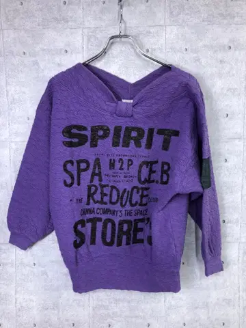 쇼와 레트로 펑키 스트릿 하라주쿠 구제 의류 영문 프린트 디자인 상의