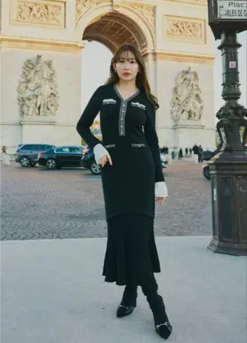 Herlipto Isaline Long Knit Dress