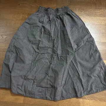 사만사 모스2 다크 그레이 롱 스커트 F