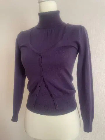 보라색 앙상블 울 50%