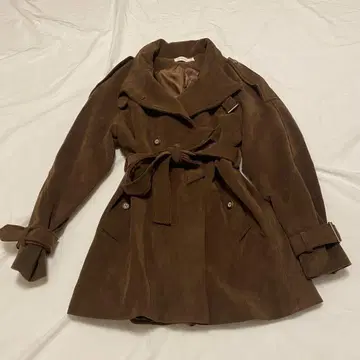 브라운 트렌치코트 벨트 포함