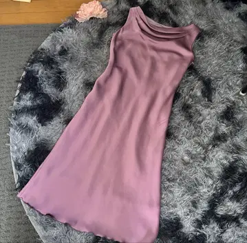 미사용 새상품급 14900엔 MELS 퍼플 드레스 원피스