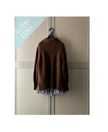 슬로브 이에나 와이드 리브 뉴앙스 터틀 풀오버