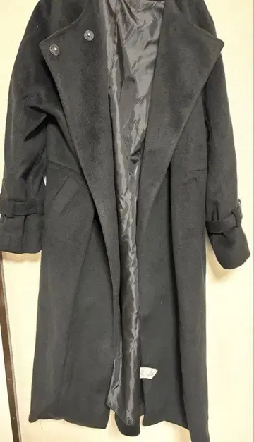 MURUA 아우터 롱 코트 블랙 코트 아우터