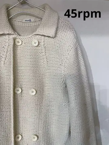 45rpm 카우친 니트 자켓 아이보리 L
