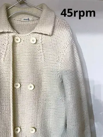 45rpm 카우친 니트 자켓 아이보리 L