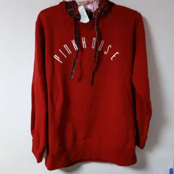 PINK HOUSE 후드 부착 레드 후드티 새상품
