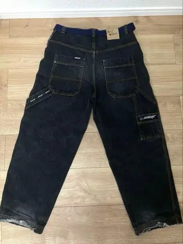 SOHK 블랙 데님 36인치 90s 페인터 팬츠